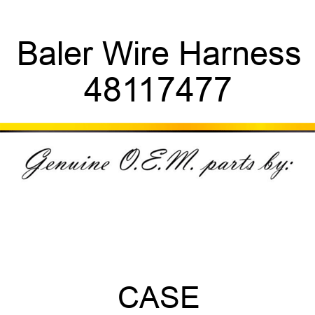 Baler Wire Harness 48117477