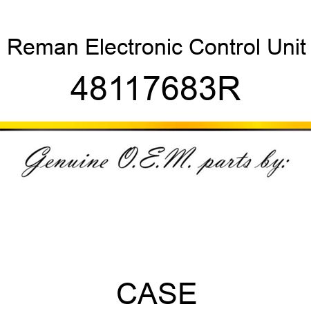 Reman Electronic Control Unit 48117683R