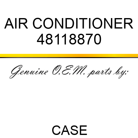 AIR CONDITIONER 48118870