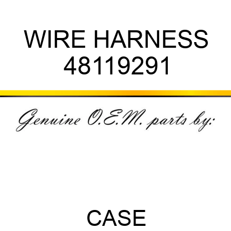 WIRE HARNESS 48119291