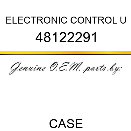 ELECTRONIC CONTROL U 48122291