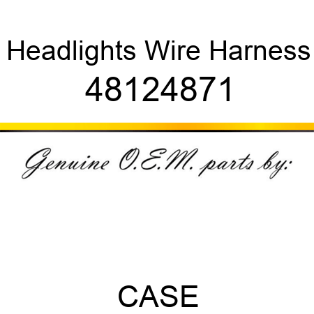 Headlights Wire Harness 48124871