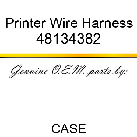Printer Wire Harness 48134382