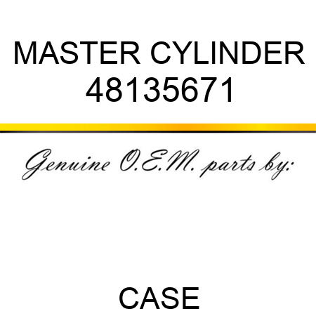MASTER CYLINDER 48135671