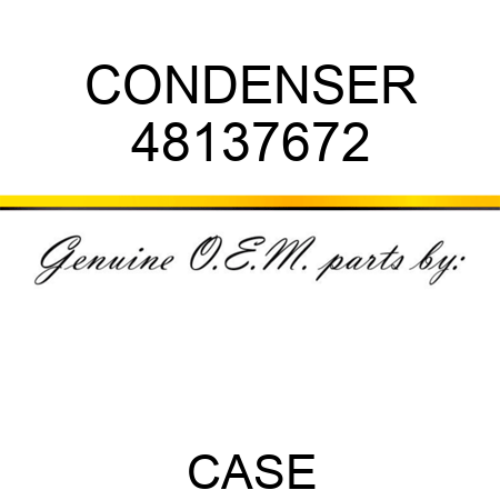 CONDENSER 48137672