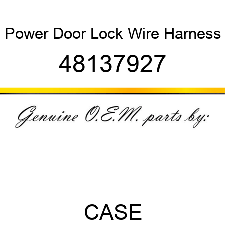 Power Door Lock Wire Harness 48137927