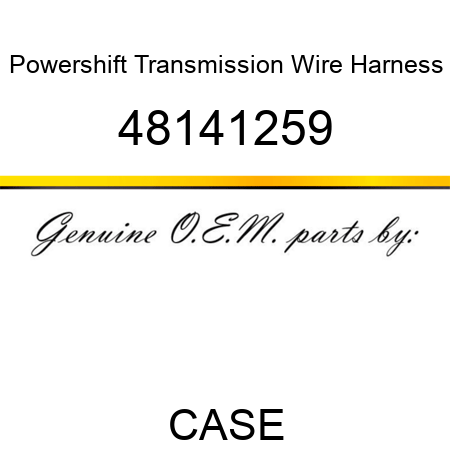 Powershift Transmission Wire Harness 48141259