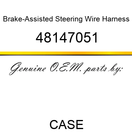 Brake-Assisted Steering Wire Harness 48147051