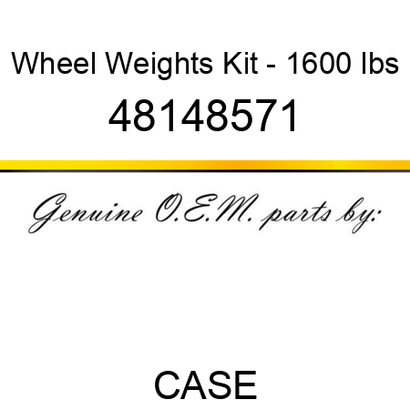 Wheel Weights Kit - 1600 lbs 48148571