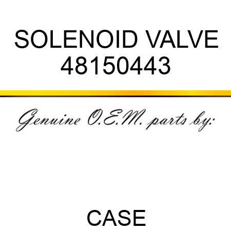 SOLENOID VALVE 48150443