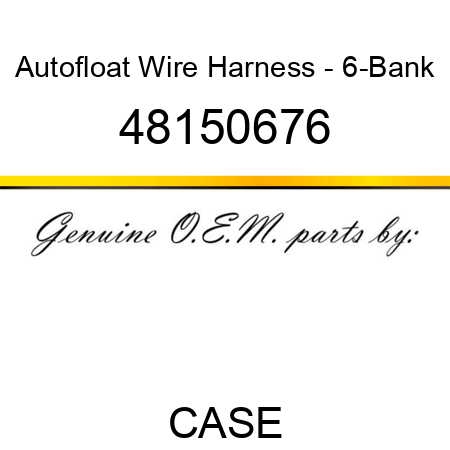 Autofloat Wire Harness - 6-Bank 48150676