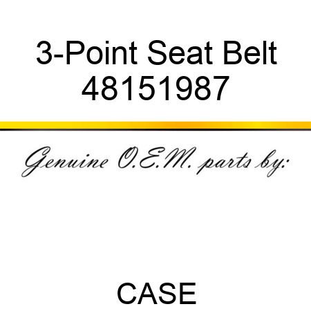 3-Point Seat Belt 48151987