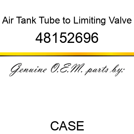 Air Tank Tube to Limiting Valve 48152696