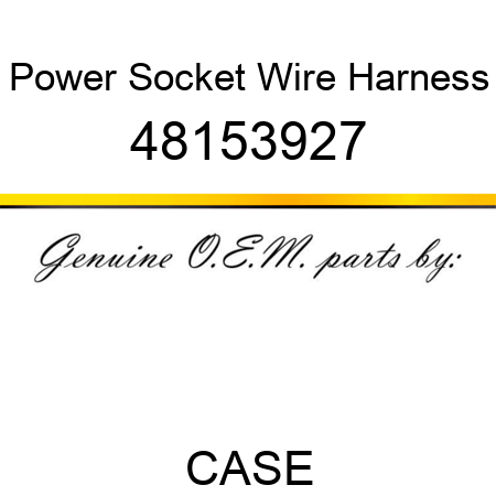 Power Socket Wire Harness 48153927
