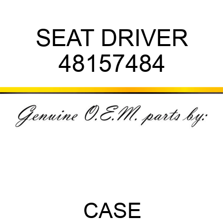 SEAT, DRIVER 48157484