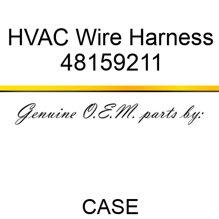 HVAC Wire Harness 48159211