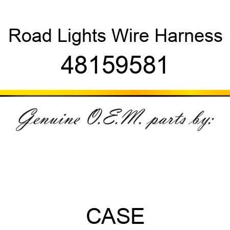 Road Lights Wire Harness 48159581