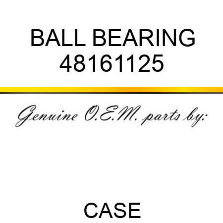 BALL BEARING 48161125