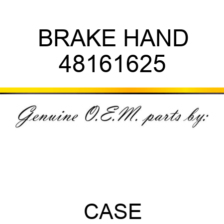 BRAKE, HAND 48161625