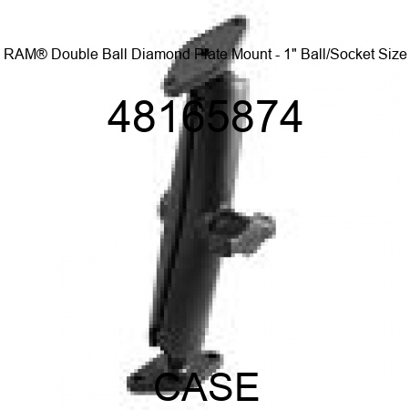RAM® Double Ball Diamond Plate Mount - 1" Ball/Socket Size 48165874