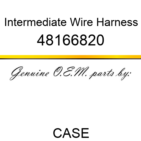 Intermediate Wire Harness 48166820