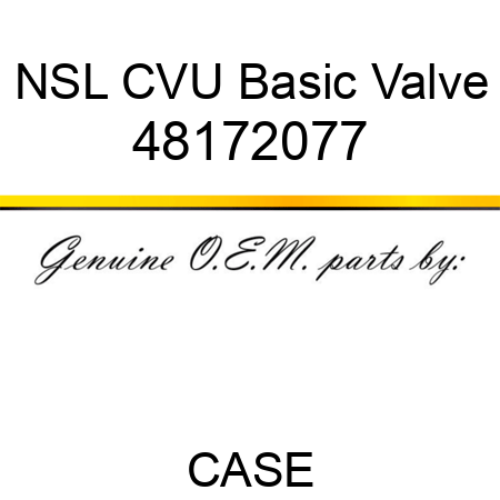 NSL CVU Basic Valve 48172077