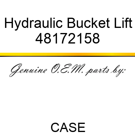 Hydraulic Bucket Lift 48172158