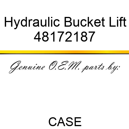 Hydraulic Bucket Lift 48172187