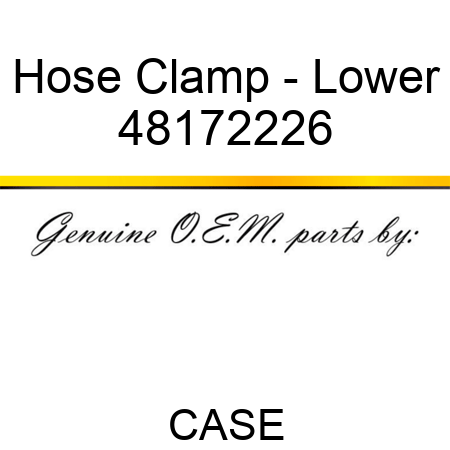 Hose Clamp - Lower 48172226