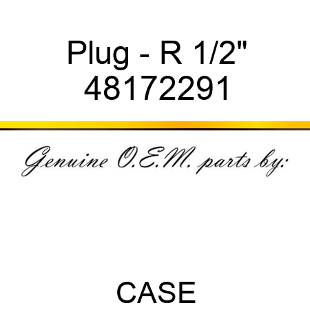 Plug - R 1/2" 48172291