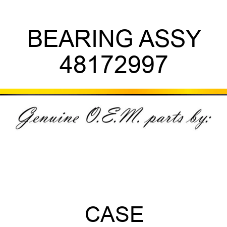 BEARING ASSY 48172997