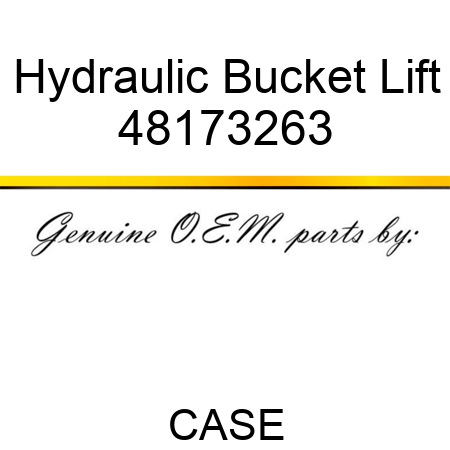 Hydraulic Bucket Lift 48173263