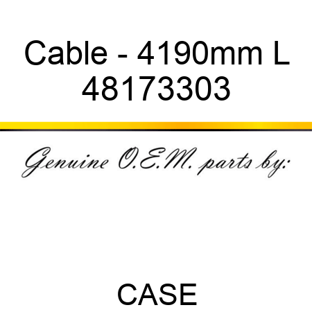 Cable - 4190mm L 48173303