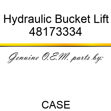 Hydraulic Bucket Lift 48173334