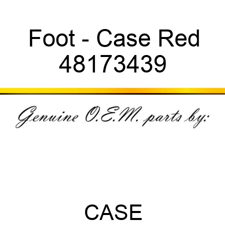 Foot - Case Red 48173439