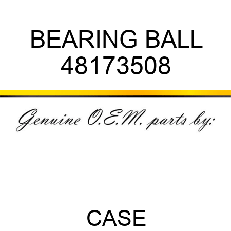 BEARING, BALL 48173508