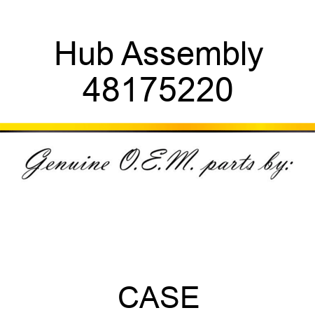 Hub Assembly 48175220