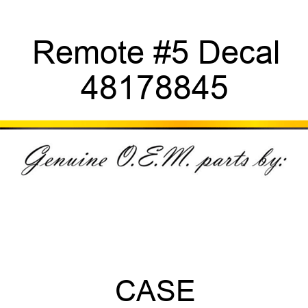Remote #5 Decal 48178845