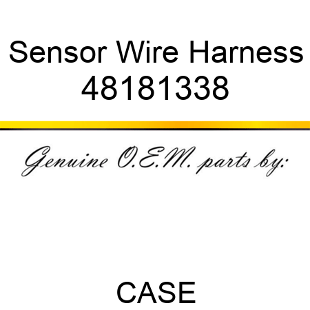 Sensor Wire Harness 48181338