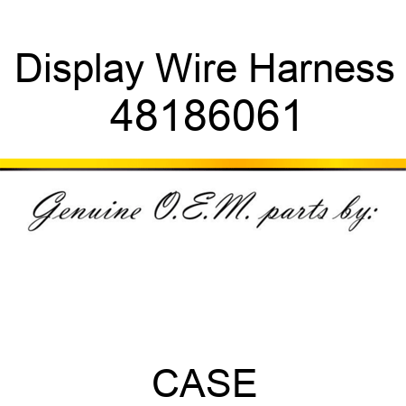 Display Wire Harness 48186061