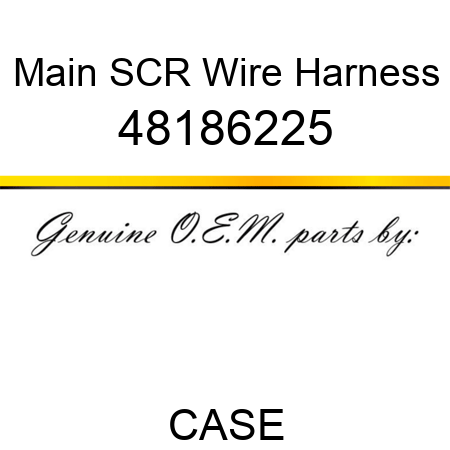Main SCR Wire Harness 48186225