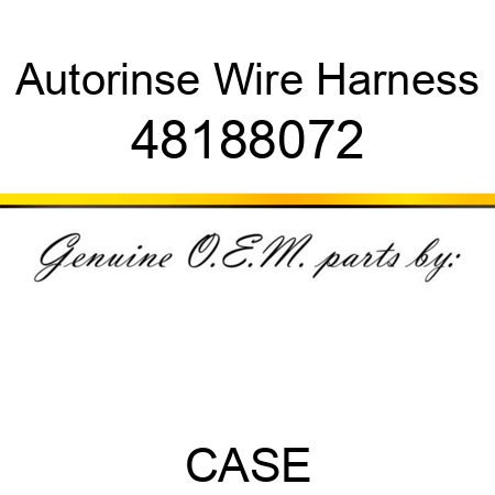Autorinse Wire Harness 48188072
