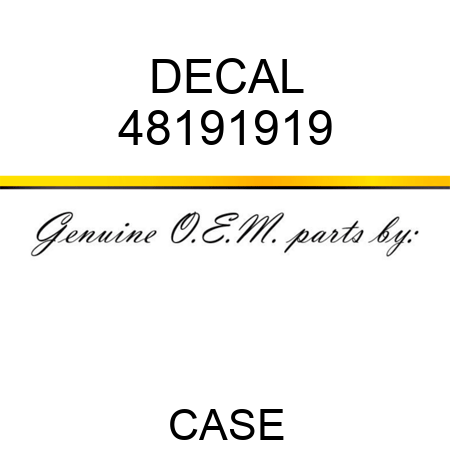 DECAL 48191919
