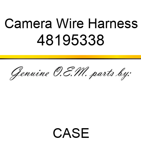 Camera Wire Harness 48195338