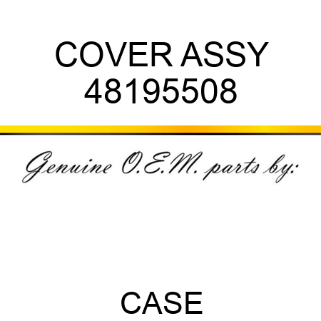 COVER ASSY 48195508