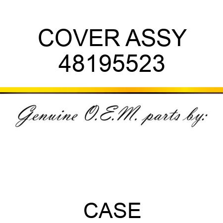 COVER ASSY 48195523
