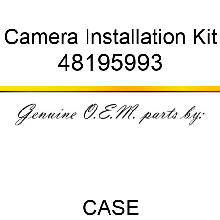 Camera Installation Kit 48195993