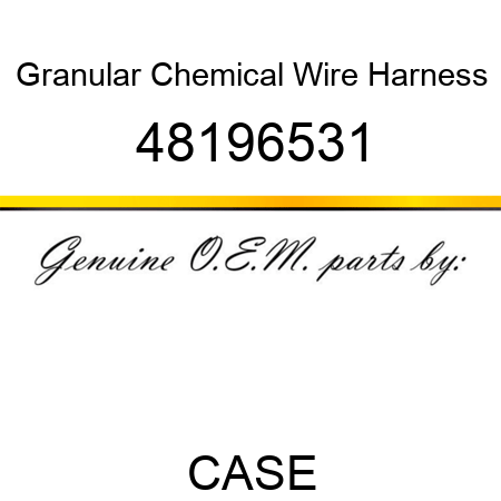 Granular Chemical Wire Harness 48196531