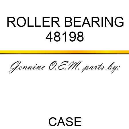 ROLLER BEARING 48198