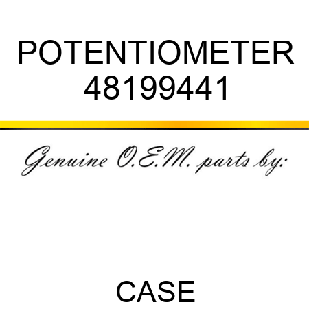 POTENTIOMETER 48199441